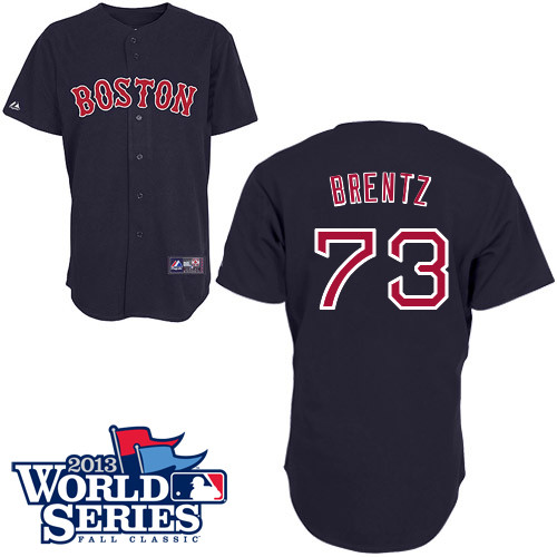 Bryce Brentz #73 MLB Jersey-Boston Red Sox Men's Authentic 2013 World Series Champions Road Baseball Jersey